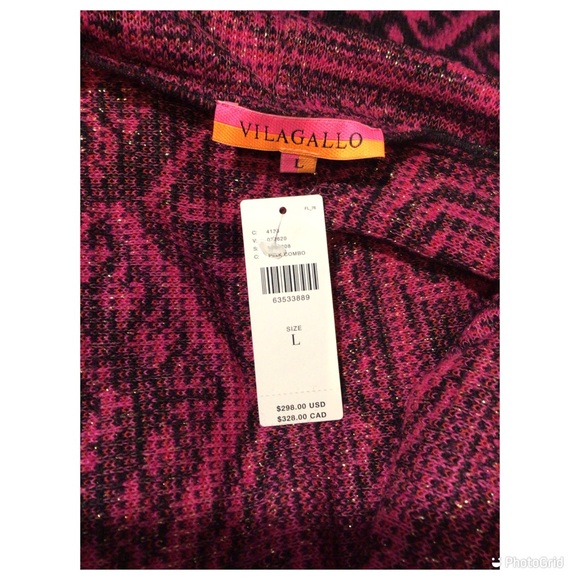 NWOT - Anthropologie, Vilagallo, Abstract Fringed Sweater Coat - Picture 10 of 10